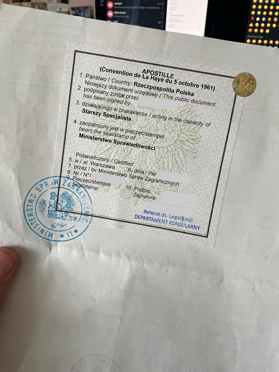 Приклад апостиля на довідці про несудимість — фото 5