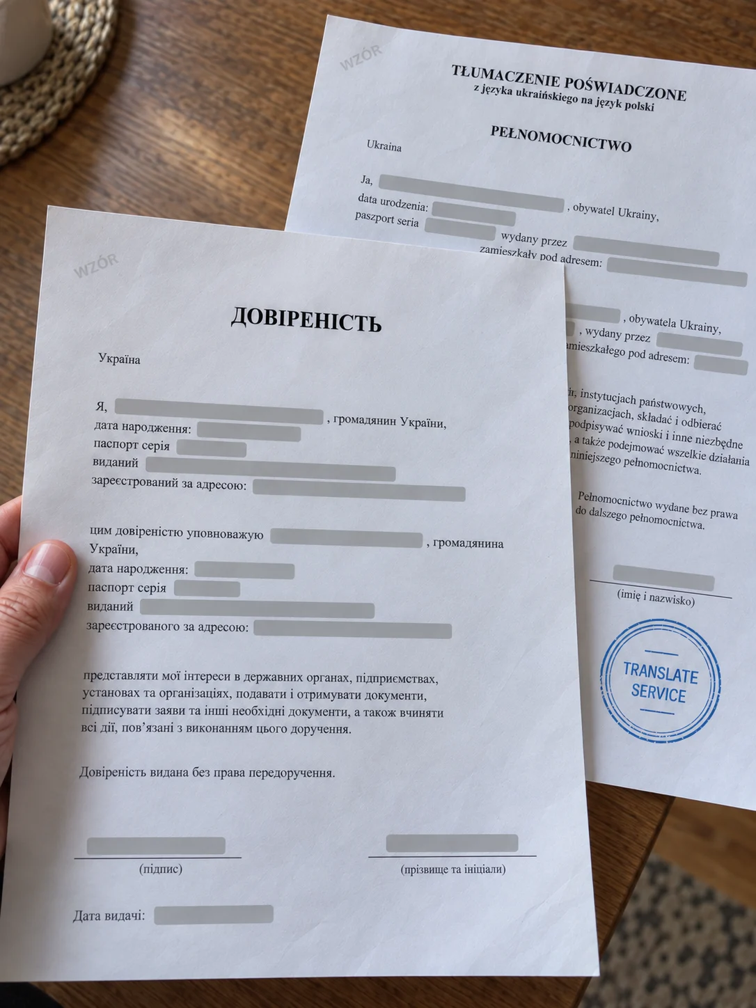 Доверенность на украинском и перевод на польский — Translate Service